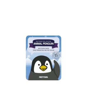 Pretty Skin - Total Solution Animal Penguin Whitening Mask - 10pcs