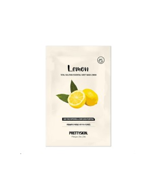 Pretty Skin - Total Solution Essential Sheet Mask - Lemon - 1pc