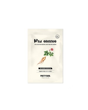 Pretty Skin - Total Solution Essential Sheet Mask - Red Ginseng - 1pc