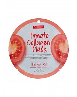 PUREDERM - Circle Mask - Tomato Collagen - 1pc