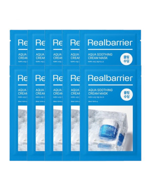 Real Barrier - Aqua Soothing Ampoule Mask (new) - 10pcs