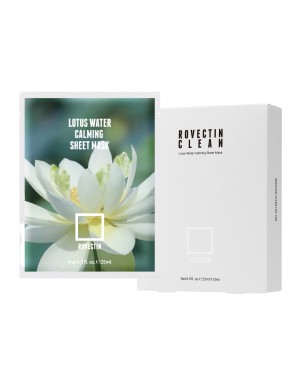 ROVECTIN - Clean Lotus Water Calming Sheet Mask - 10pcs