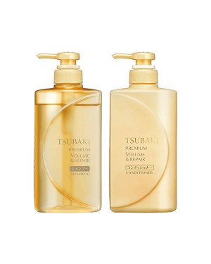 [DEAL]Shiseido - Tsubaki Premium Volume & Repair Hair Shampoo & Conditioner Set - 1set (490ml+490ml)