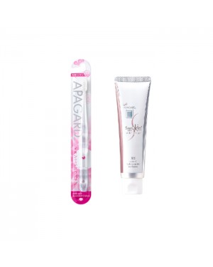 APAGARD - Smokin' Toothpaste - 105g (1ea) + APAGARD - Crystal Toothbrush - 1pc - Random Color (1ea) Set