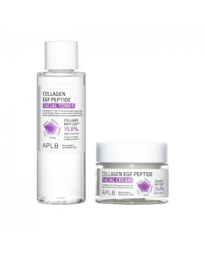 APLB - Collagen EGF Peptide Facial Cream - 55ml (1ea) + Facial Toner - 160ml (1ea) Set