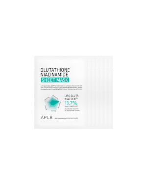 APLB - Glutathione Niacinamide Sheet Mask - 25ml (7pcs) Set