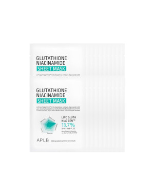 APLB - Glutathione Niacinamide Sheet Mask - 25ml (20pcs) Set