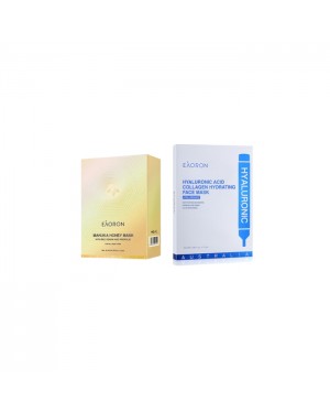 EAORON - Hyaluronic Acid Collagen Hydrating Face Mask 5pcs + Manuka Honey Mask 8pcs Set
