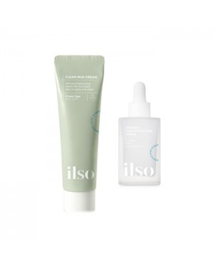 ILSO - Clean Mud Cream - 100g + Moringa Tightening Pore Serum - 30ml Set