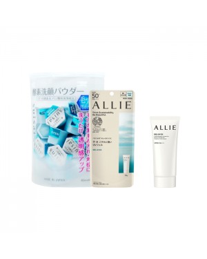 Kanebo - Allie Gel UV EX SPF50+ PA++++ X Suisai Beauty Clear Powder Wash