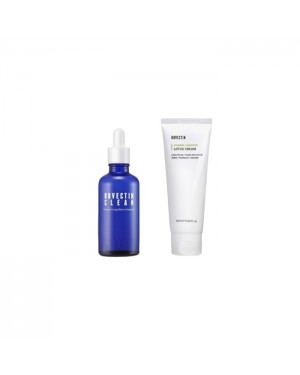 ROVECTIN - Clean Forever Young Biome Ampoule - 50ml (1a) + Calming Lotus Cream (New Version) - 60ml (1ea) Set