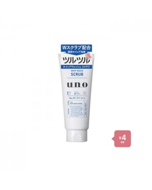 Shiseido - Uno Whip Wash - Scrub - 130g 4pcs Set