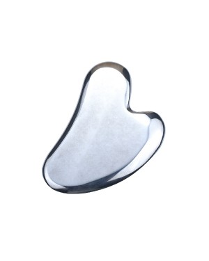 MissLady - Scraping Board Gua Sha Massage Tool (Heart-shaped) - 1pc - Metallic