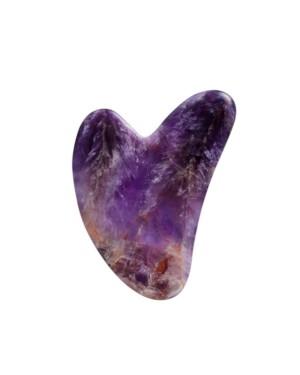 MissLady - Scraping Board Gua Sha Massage Tool (Heart-shaped) - 1pc - Purple