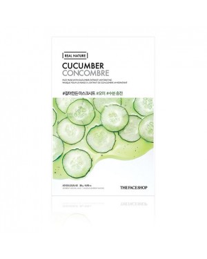 The Face Shop - Real Nature Face Mask - Cucumber - 1pc