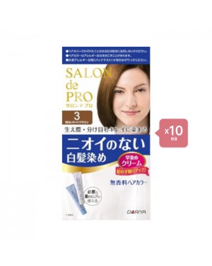 Dariya Salon De Pro - Hair Color Cream - 1box - 3 Bright light brown (10ea) Set