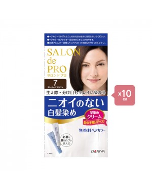 Dariya Salon De Pro - Hair Color Cream - 1box - 7 Deep dark brown (10ea) Set