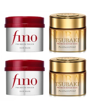 Shiseido - Fino Premium Touch Hair Mask - 230g x2 + Shiseido - Tsubaki Premium Repair Hair Mask - 180g x2