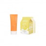 A'PIEU - Milk One Pack Sheet Mask - Banana - 5pcs + Pure Block Natural Daily Sun Cream SPF45 PA+++ - 100ml (1ea) Set