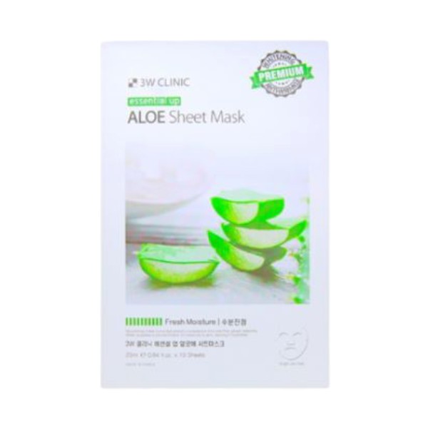 3WClinic - Aloe Essential Up Sheet Mask - 1pack (10pcs)