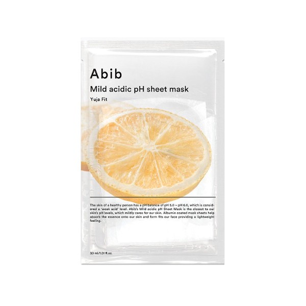 Abib - Mild Acidic pH Sheet Mask - Yuja Fit - 1pc