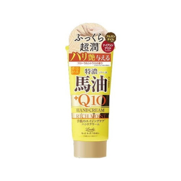 CosmetexRoland - Loshi Moist Aid Japanese Horse Oil & Q10 Rich Hand Cream N - 80g