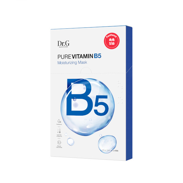 Dr.G - Pure Vitamin B5 Moisturizing Mask - 23g*5ea