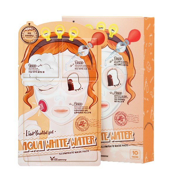 Elizavecca - 3-Step Aqua White Water Illuminate Mask Pack