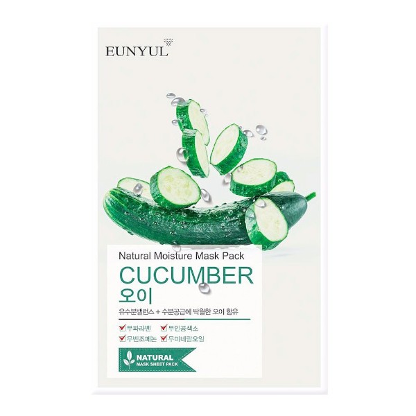 EUNYUL - Natural Moisture Mask Pack - Cucumber - 1pc