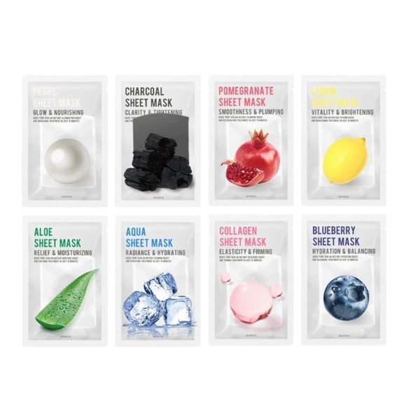 EUNYUL - Purity Sheet Mask Pack Set (Random Flavor) - 4pcs