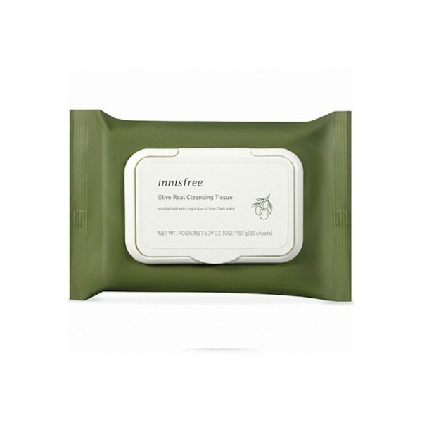 innisfree - Olive Real Cleansing Tissue - (2019) - 1pack (30pcs)