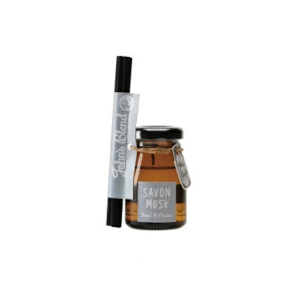 John's Blend - Mini Reed Diffuser - Savon Musk - 50ml