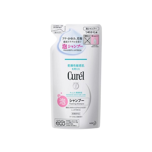 Kao - Curel Intensive Moisture Care Foaming Shampoo Refill - 380ml