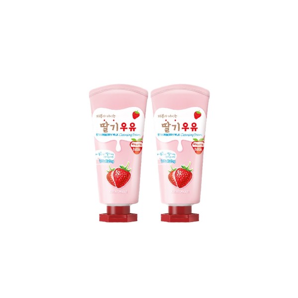 Shop Kwailnara - Strawberry Milk Cleansing Foam Set - 120ml*2ea
