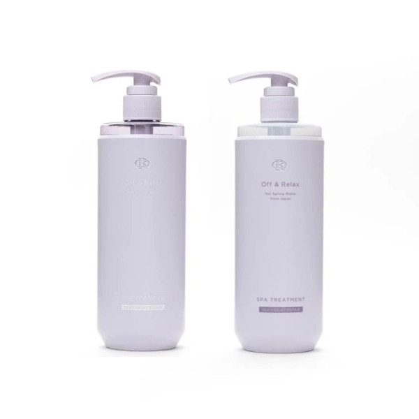 Off & Relax - Silky Night Repair Spa Set - 460ml +460ml