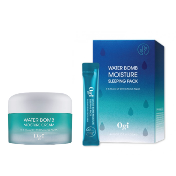 OGI - Water Bomb Moisture Cream + Sleeping Pack - 50ml + 20 pcs