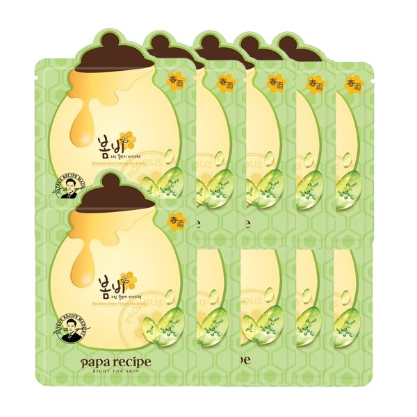 Papa Recipe - Bombee Green Honey Mask - 10pcs
