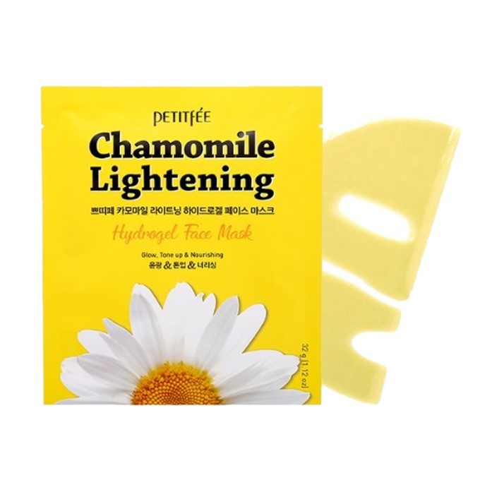 PETITFEE - HYDROGEL MASK PACK # Chamomile Lightening- 5pc