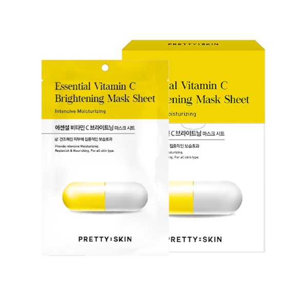 Pretty Skin - Essential Vitamin C Brightening Mask Sheet - 10pcs