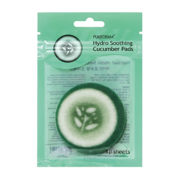 PUREDERM - Hydro Soothing Cucumber Pads (Zipper) - 10pcs