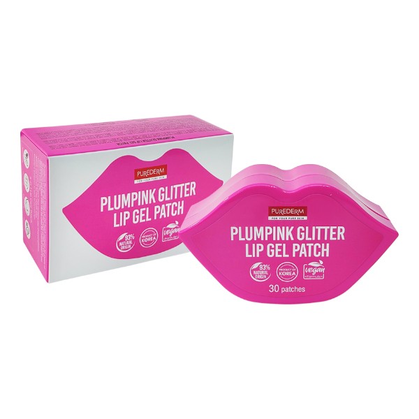 PUREDERM - Plumpink Glitter Lip Gel Patch - 30patches/pack