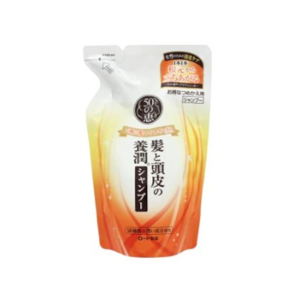 Rohto Mentholatum  - 50 Megumi Aging Hair Care Shampoo Refill - 330ml