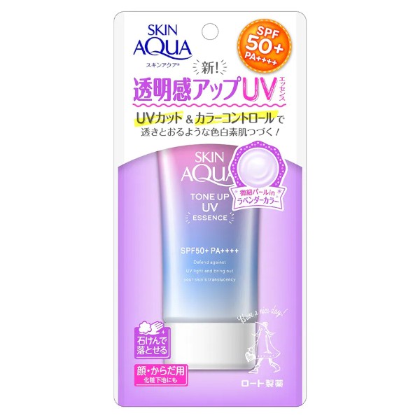 Rohto Mentholatum  - Skin Aqua Tone Up UV Essence SPF50+ PA++++ - 80g