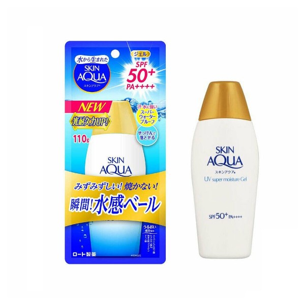 [Deal] Rohto Mentholatum  - Skin Aqua UV Super Moisture Gel Hydrating Sunscreen SPF50+/PA++++ - 110g - White