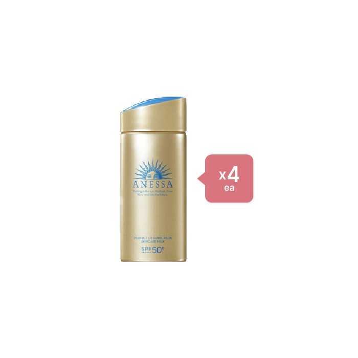 Shiseido - Anessa Perfect UV Sunscreen Skincare Milk N SPF50+ PA++++ - 2022 Version - 90ml (4ea) Set