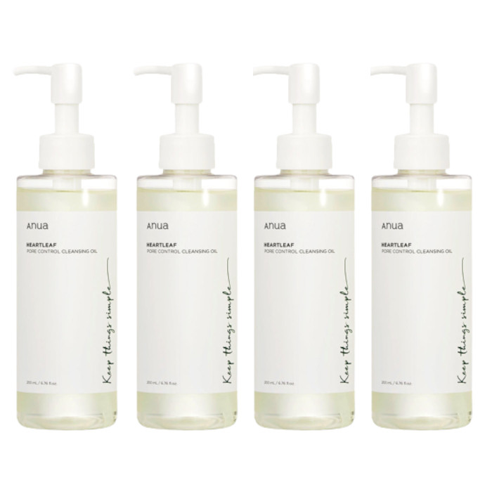 ANUA - Heartleaf Pore Control Cleansing Oil - 200ml (4ea) Set