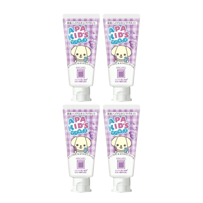 APAGARD - Apa-Kids Toothpaste Grape - 60g (4ea) Set
