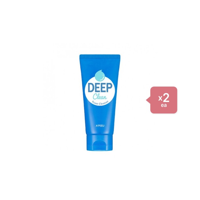 A'PIEU - Deep Clean Foam Cleanser - 130ml (2ea) Set