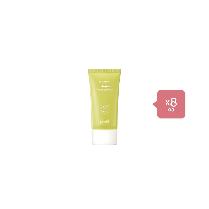 Goodal - Houttuynia Cordata Calming Moisture Sun Cream SPF50+ PA++++ - 50ml (8ea) Set (New)