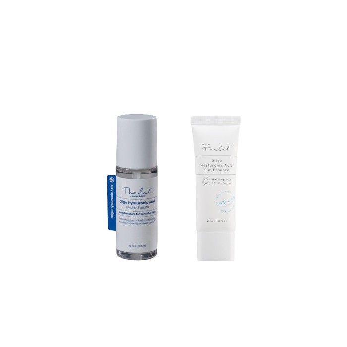 THE LAB by blanc doux - Oligo Hyaluronic Acid Sun Essence Airy Touch SPF50+ PA++++ - 40ml (1ea) + Oligo Hyaluronic Acid Hydro Serum - 50ml(1ea) Set